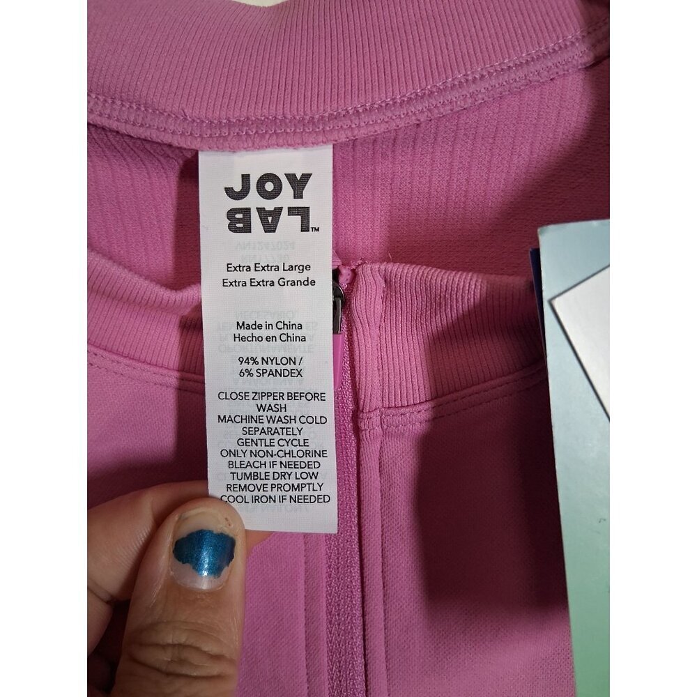 NWT Joy Lab Girls Athletic Jacket Full Zip Pink Size XXL - Picture 5 of 6